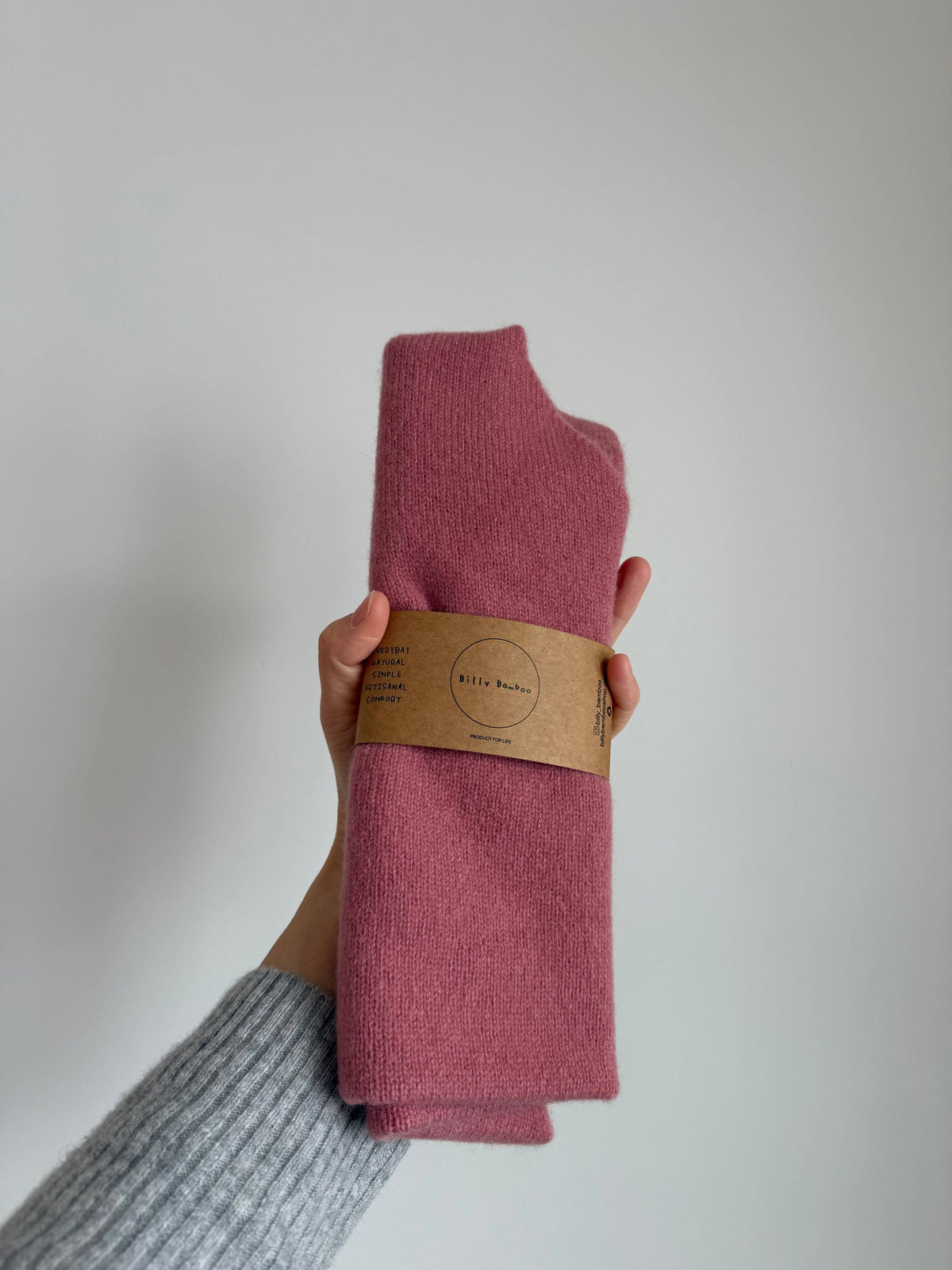 FUZZY WOOL CRAVAT SCARF - neutral
