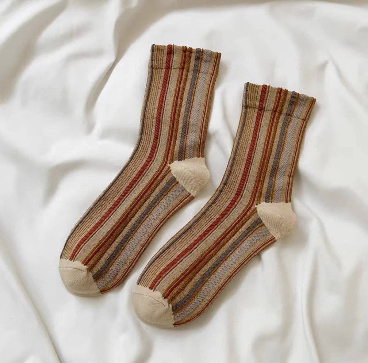 Colorblock Striped Socks