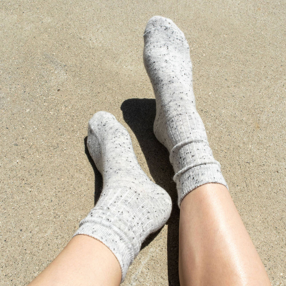 Soft Cozy Merino Wool Socks in Drizzle