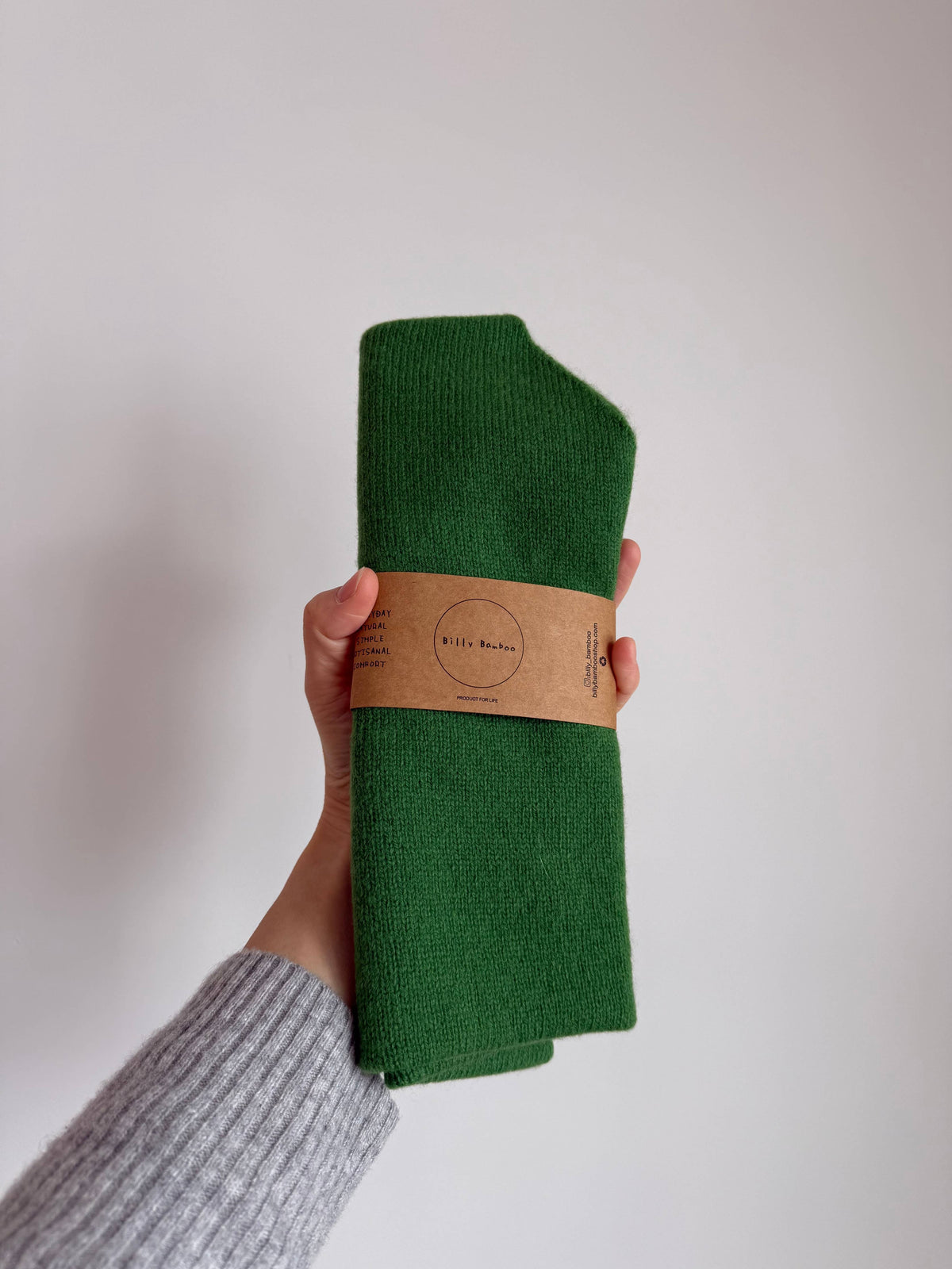 FUZZY WOOL CRAVAT SCARF - neutral
