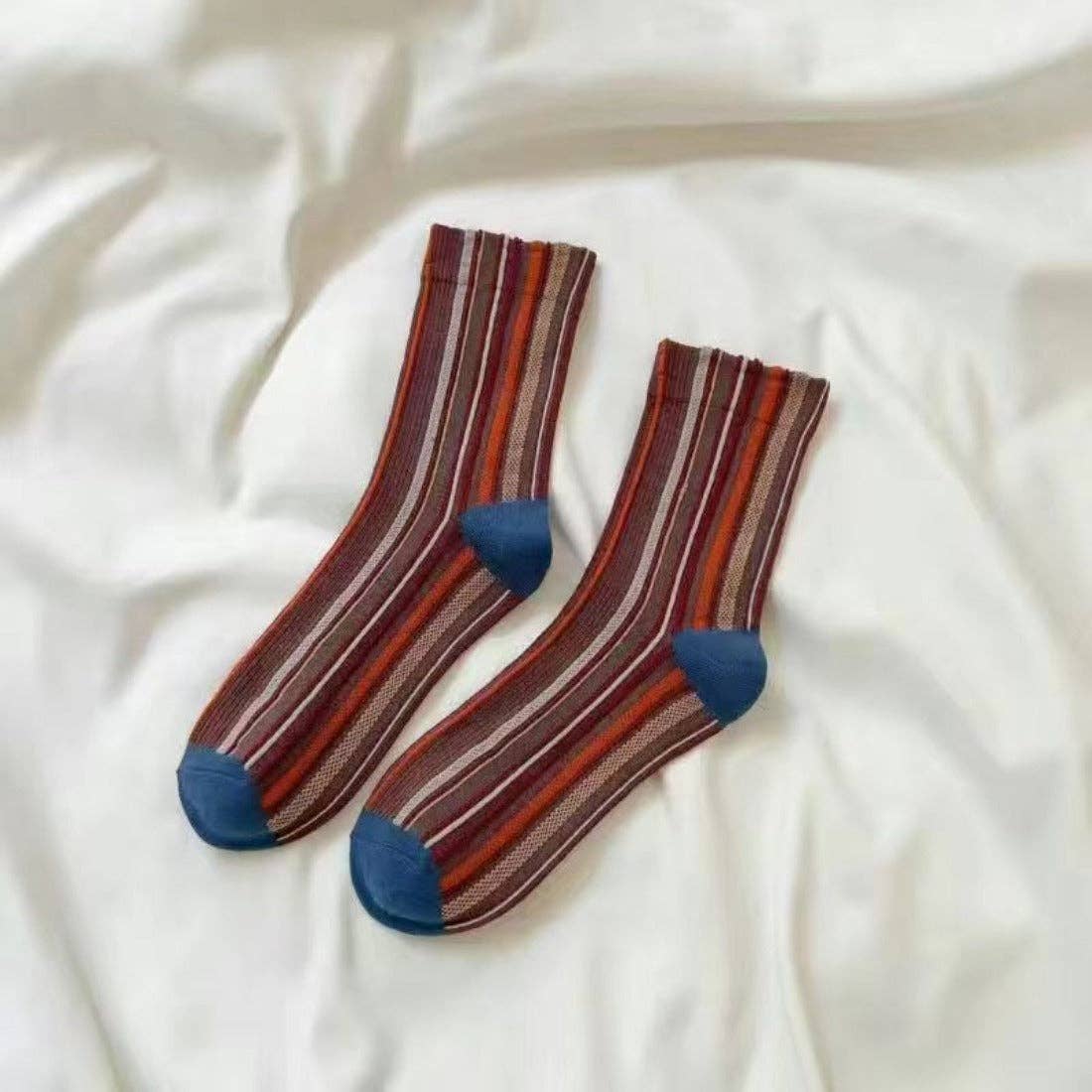 Colorblock Striped Socks