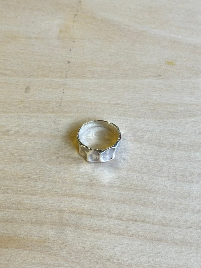Sterling Silver Textured Ring