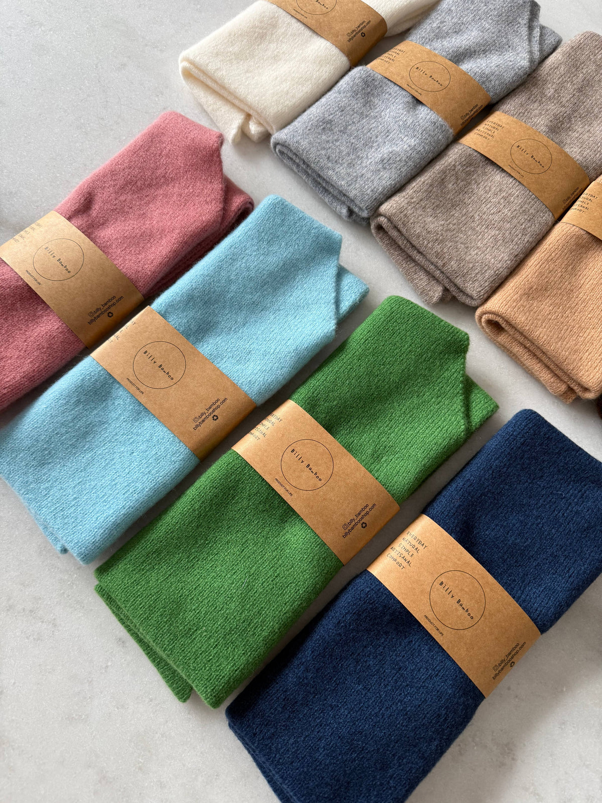 FUZZY WOOL CRAVAT SCARF - neutral