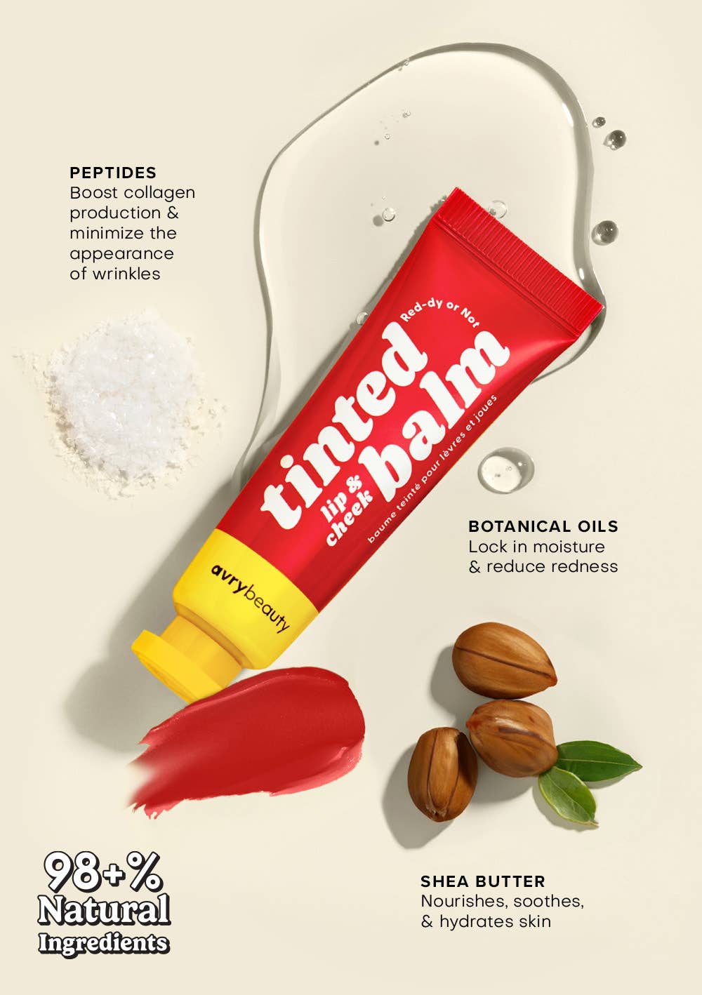 Lip & Cheek Tinted Balm - Red-dy or Not