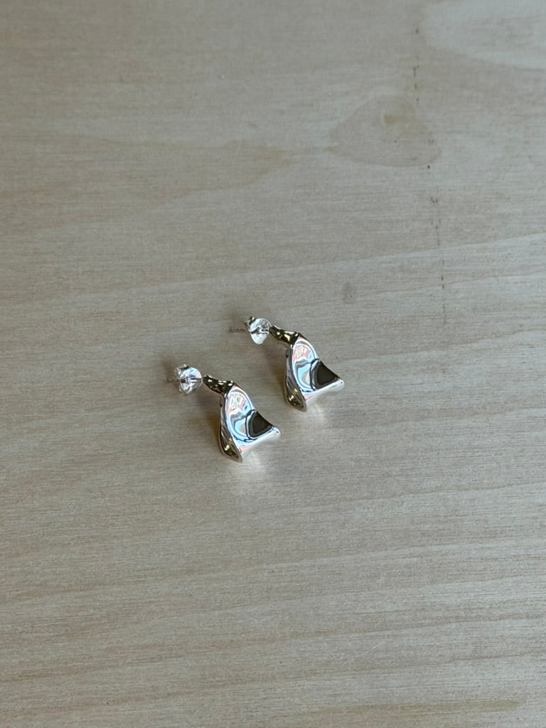 Sterling Silver Twisted Hoops