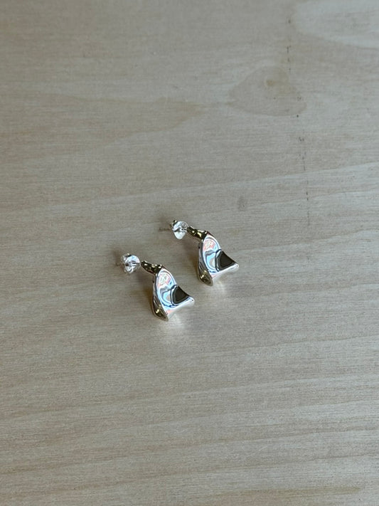 Sterling Silver Twisted Hoops