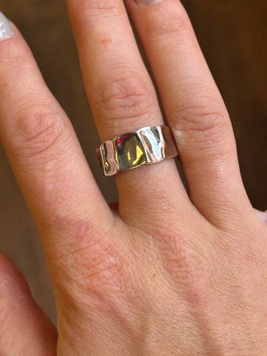 Sterling Silver Textured Ring