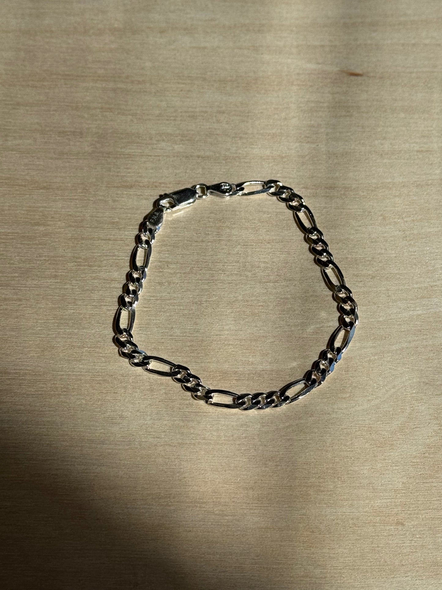 Sterling Silver Figaro Bracelet