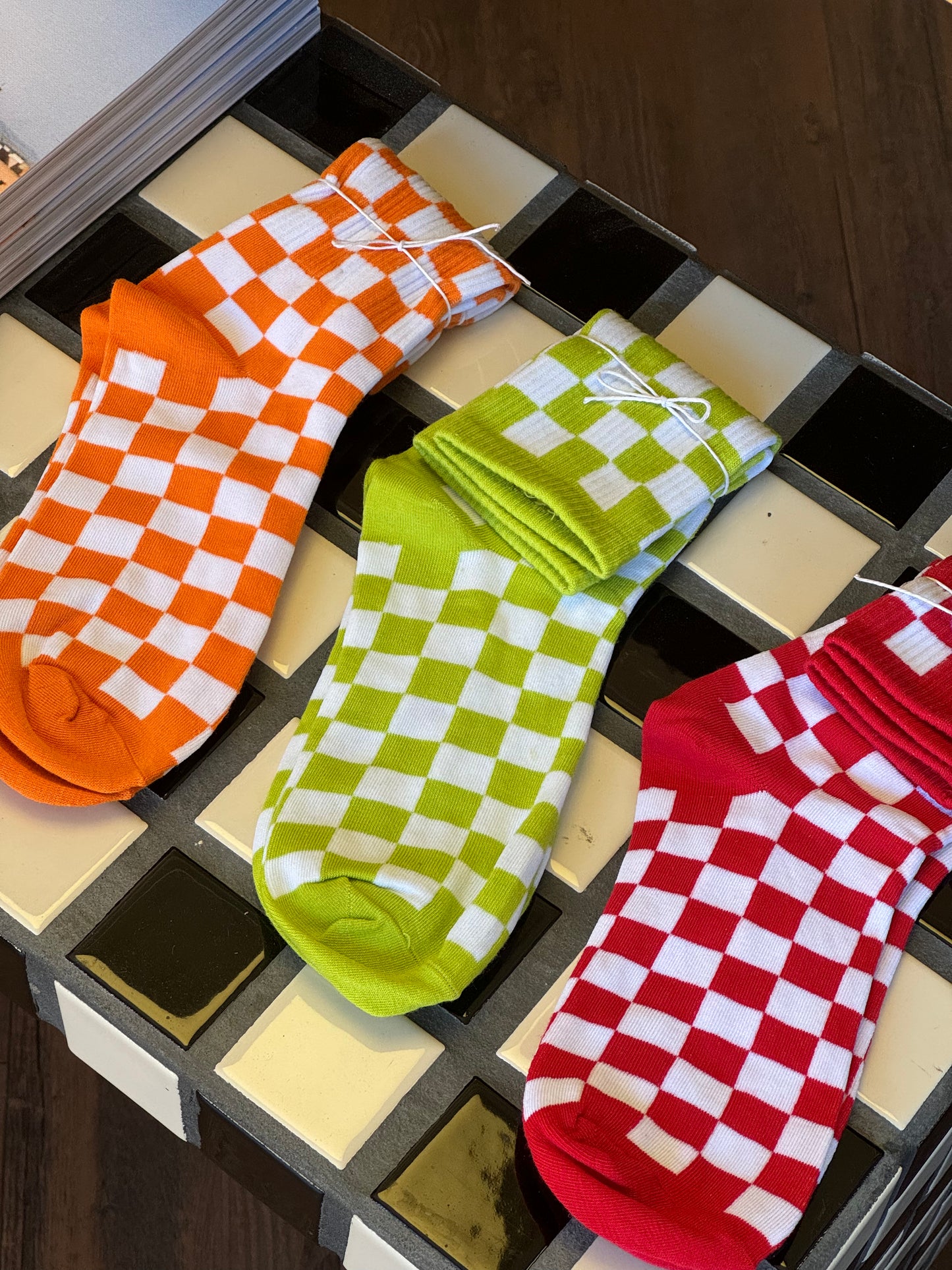 Checker Board Socks