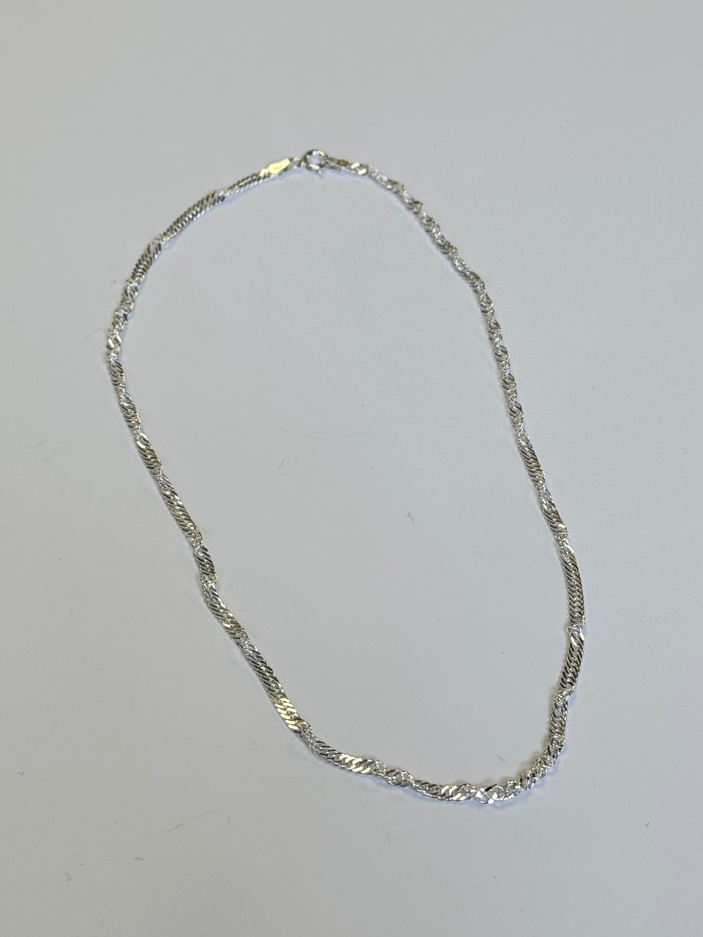 Twisted Sterling Silver Chain