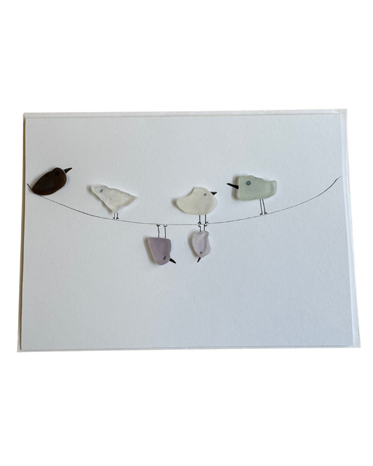 Handmade Sea Glass Cards