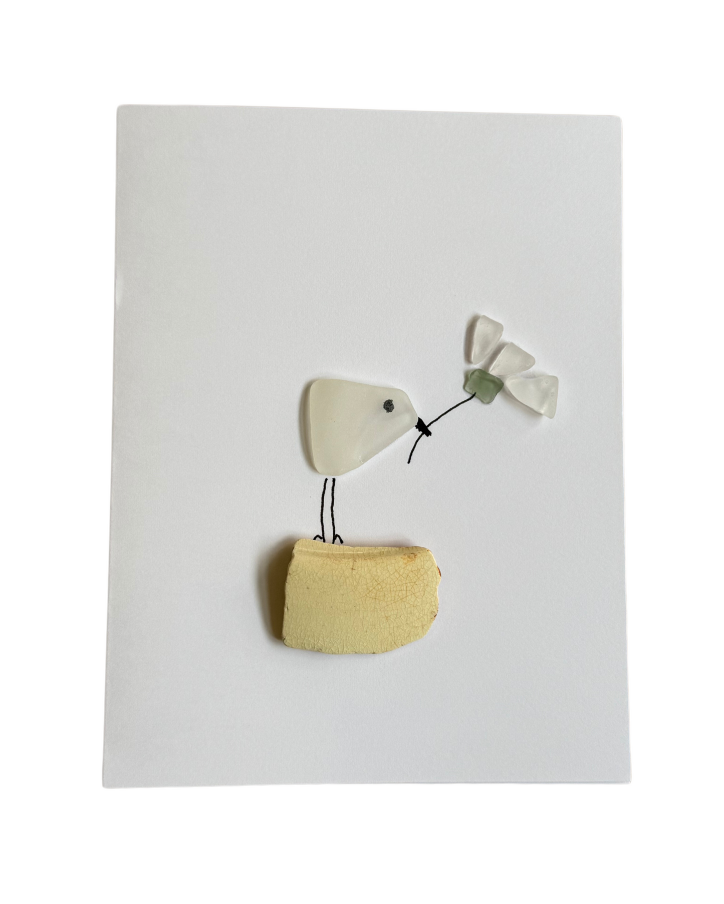 Handmade Upcycled Sea Glass Cards