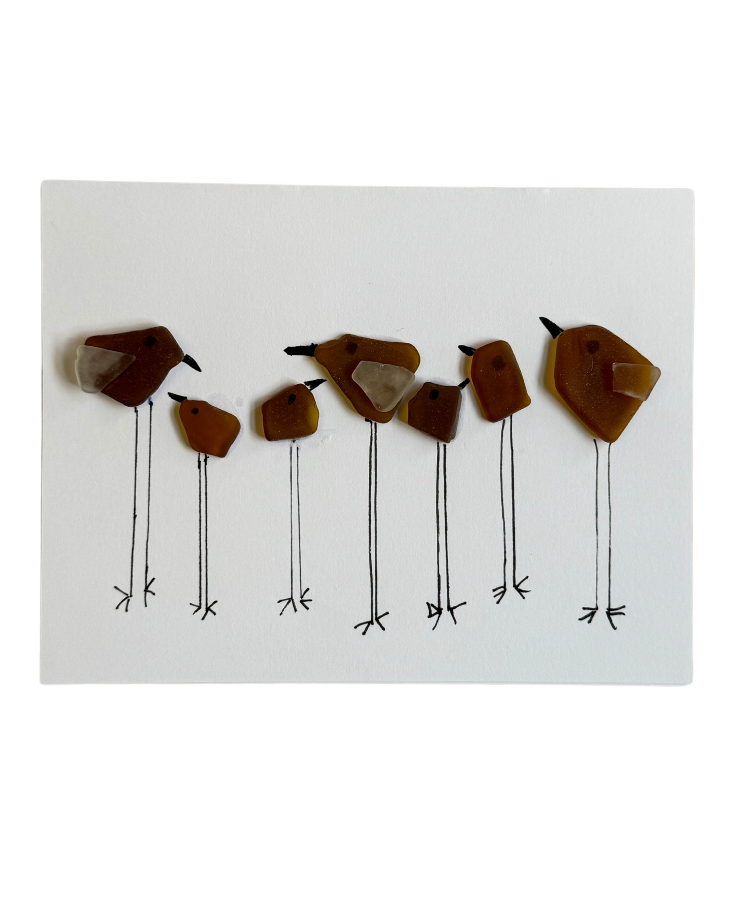 Handmade Upcycled Sea Glass Cards