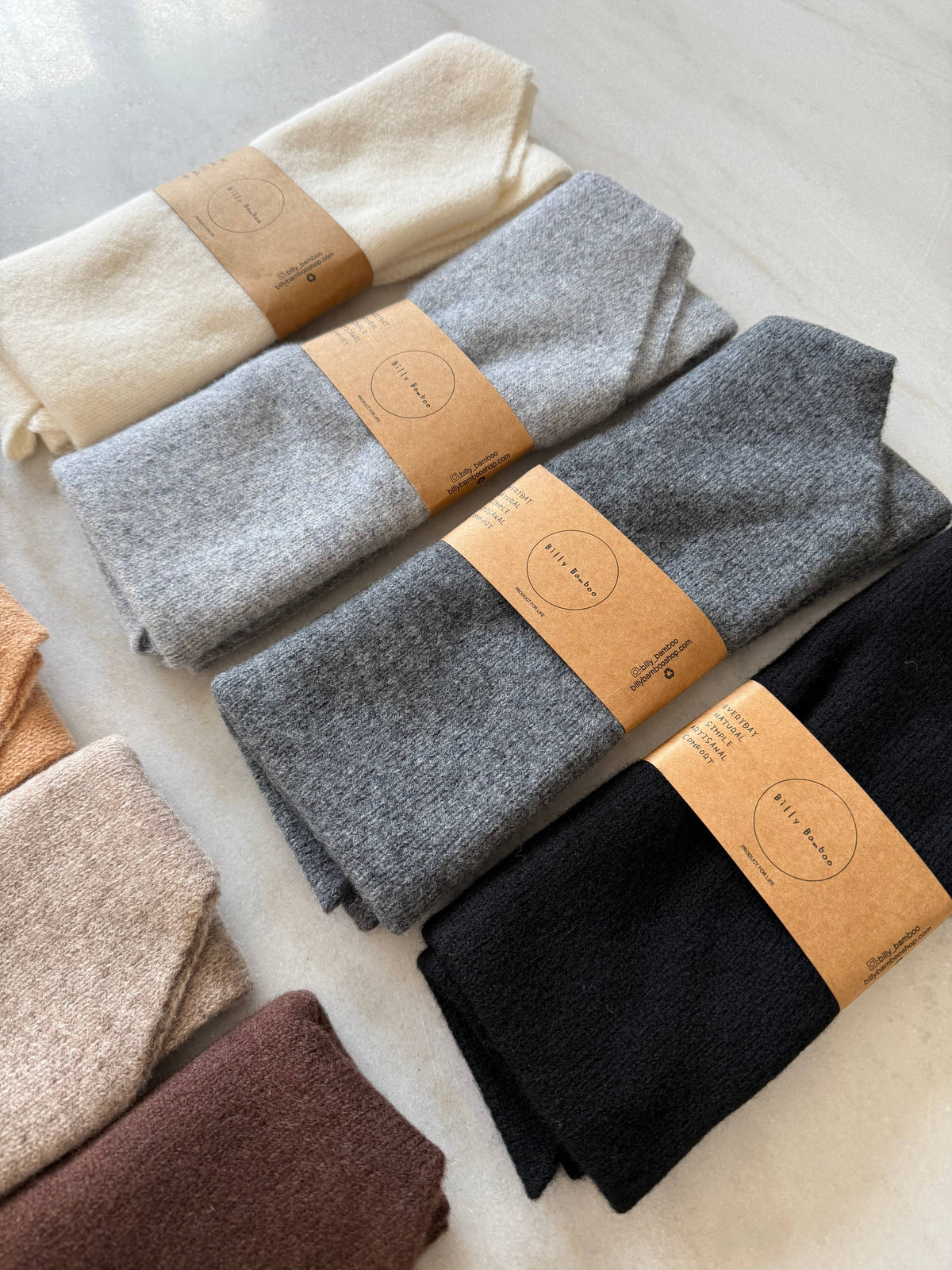 FUZZY WOOL CRAVAT SCARF - neutral