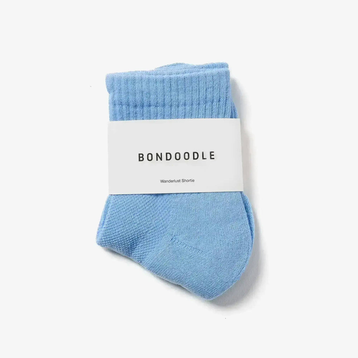 Short Ribbed Sport Ankle Socks in Sky