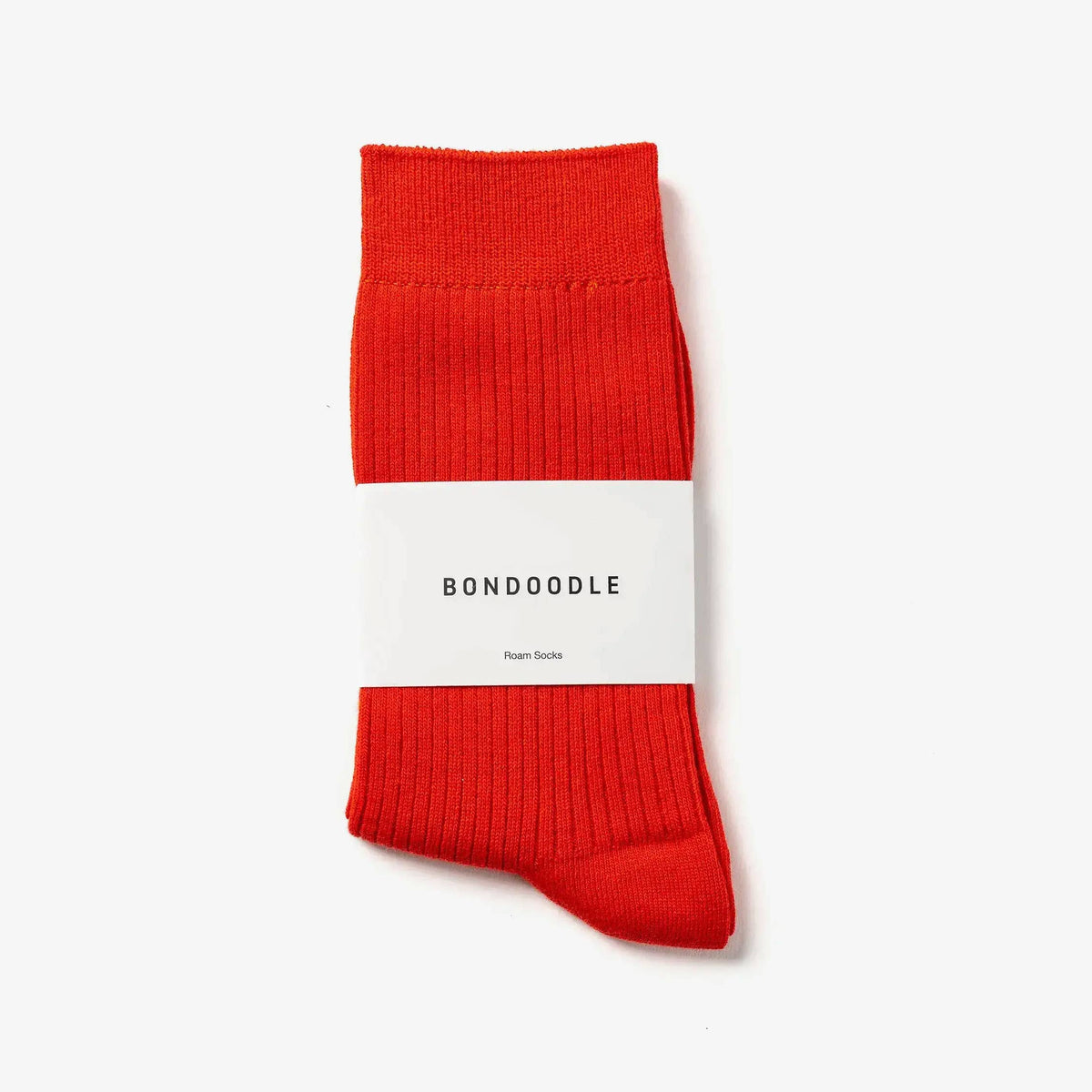 Everyday Cotton Crew Socks in Tomato