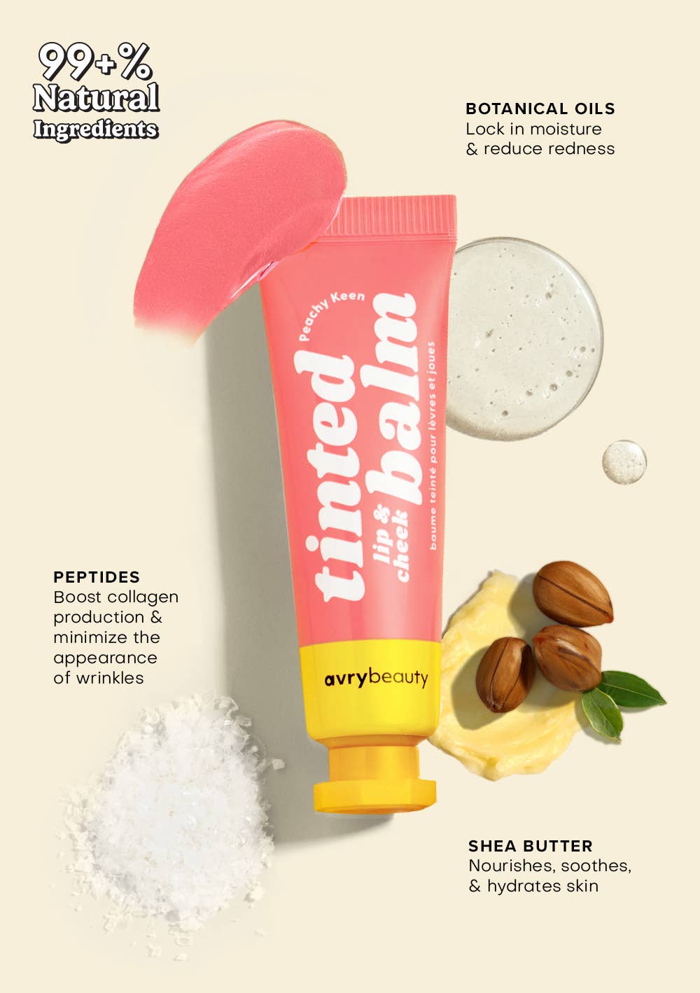 Lip & Cheek Tinted Balm - Peachy Keen