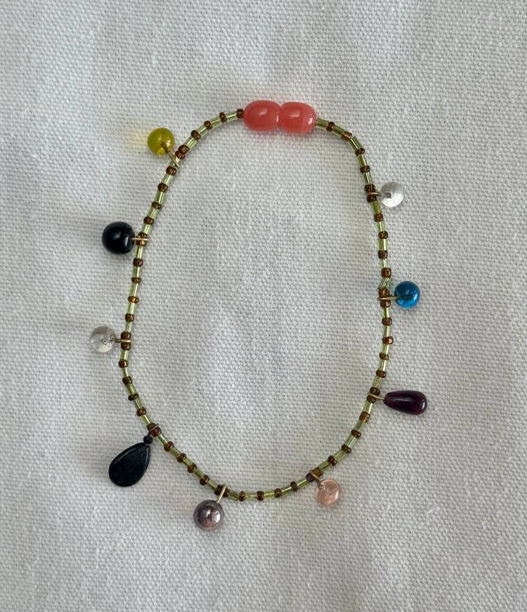 Recycled Lovers - Indian Glass Beaded Anklet