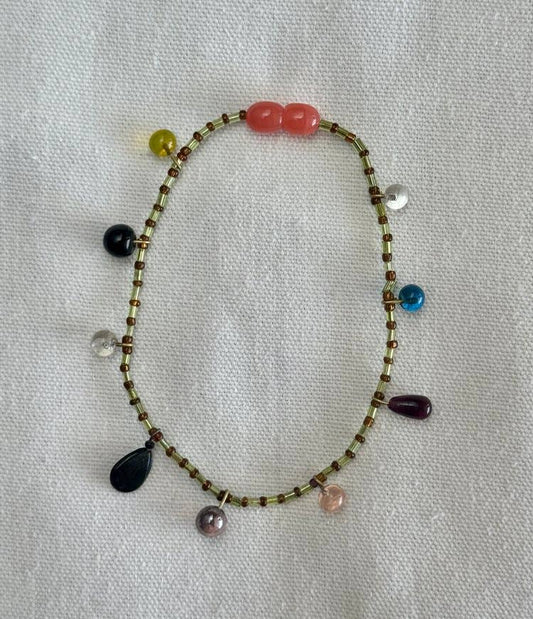 Recycled Lovers - Indian Glass Beaded Anklet