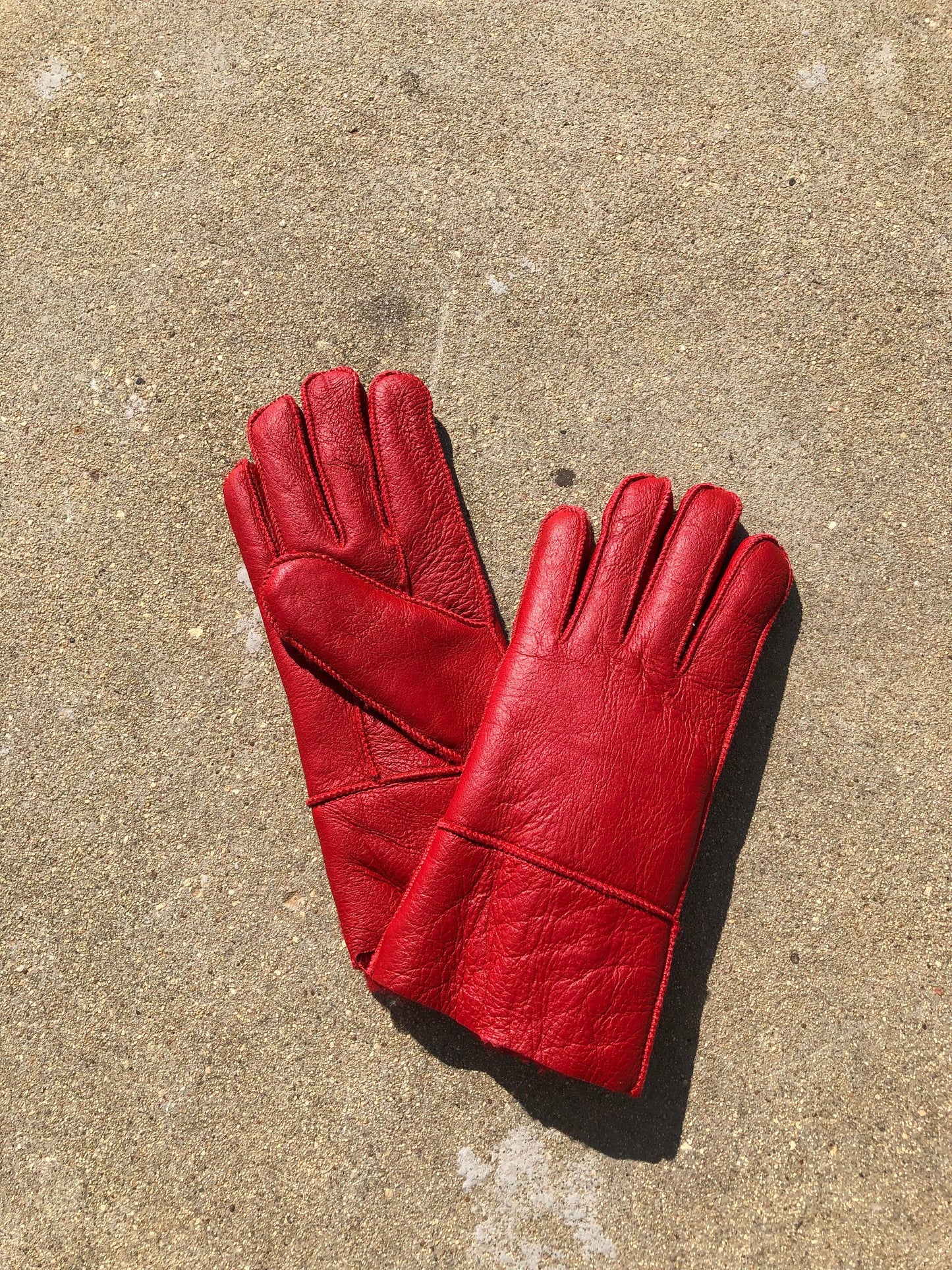 LEATHER SHEARLING GLOVE