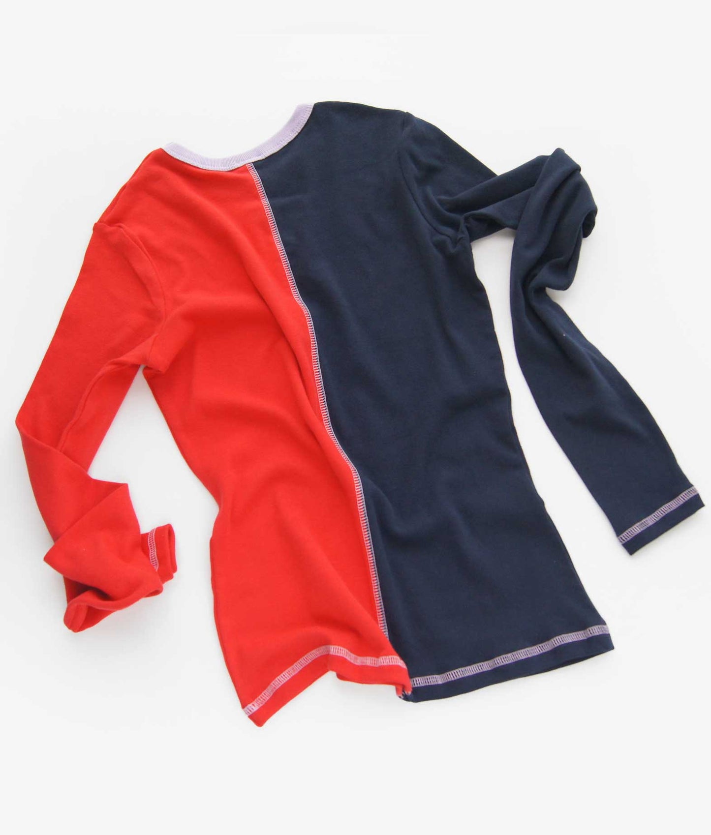 Long Sleeve Colour Block Split Tee