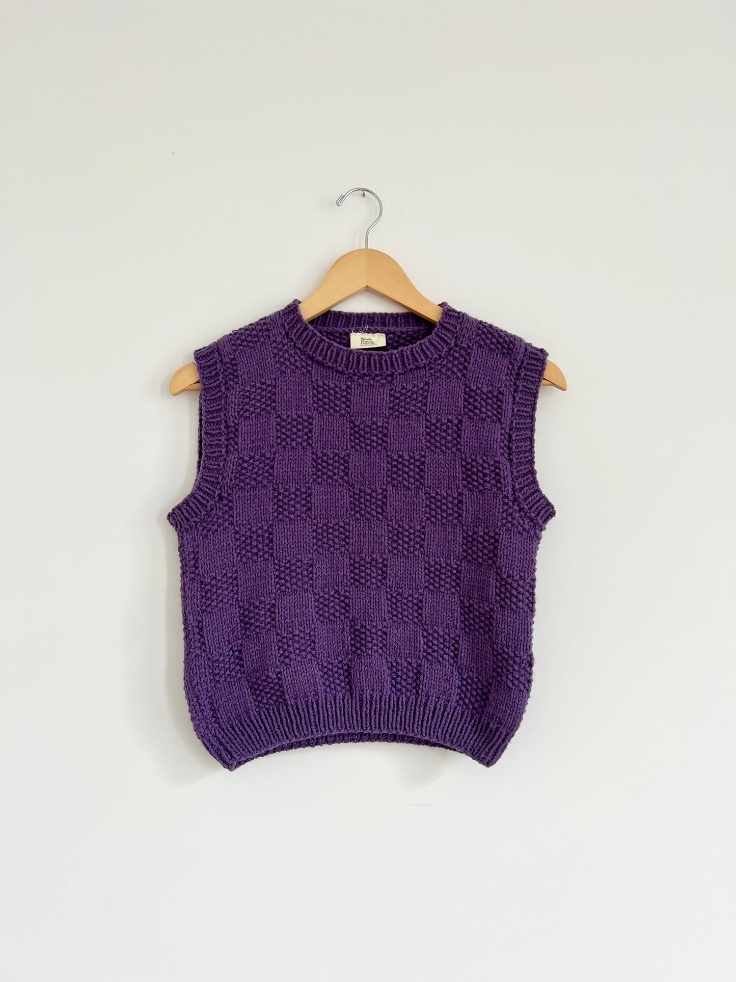 Hand knit vests by Upcycle