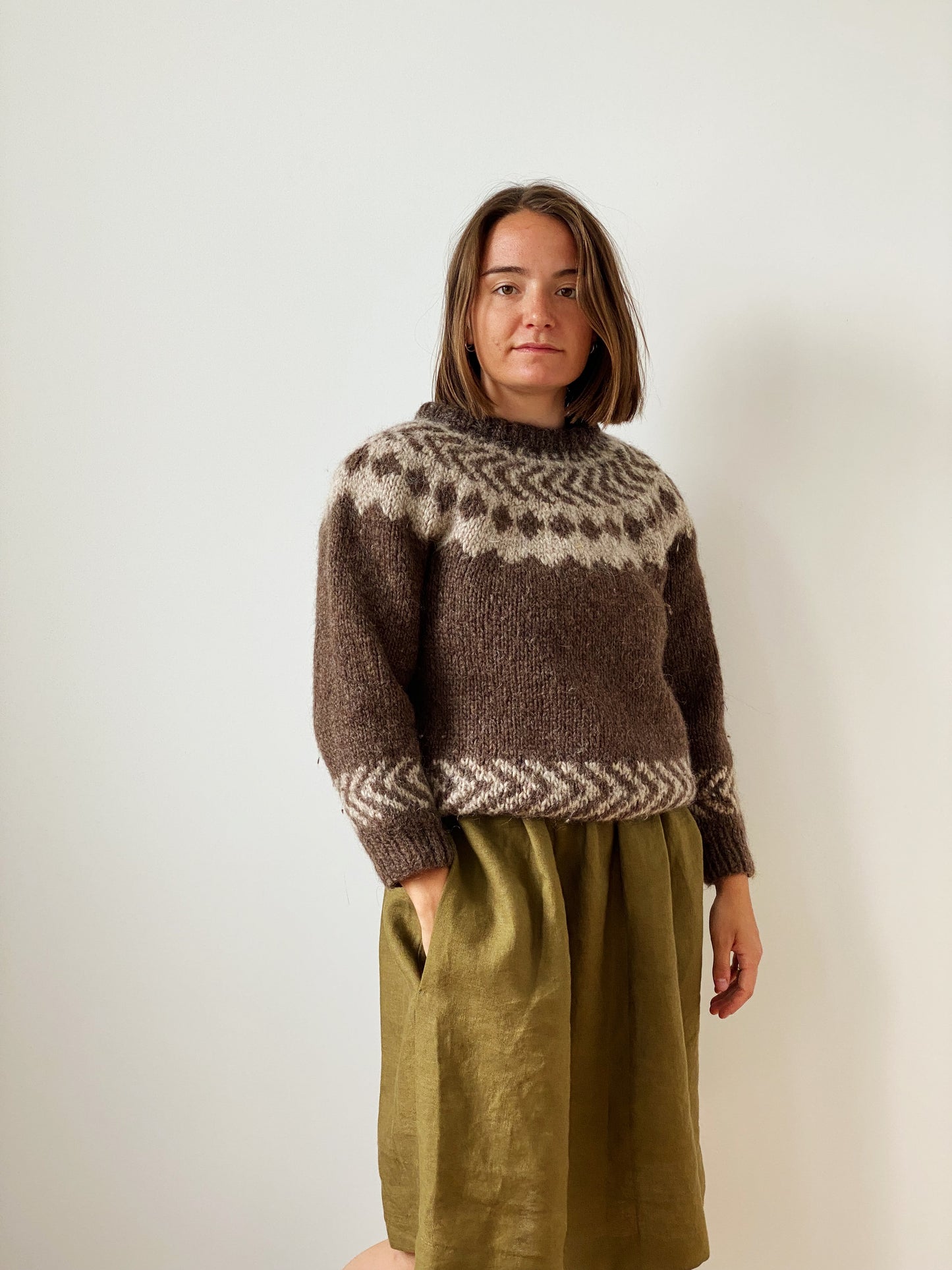 Hand knit sweater (xs)