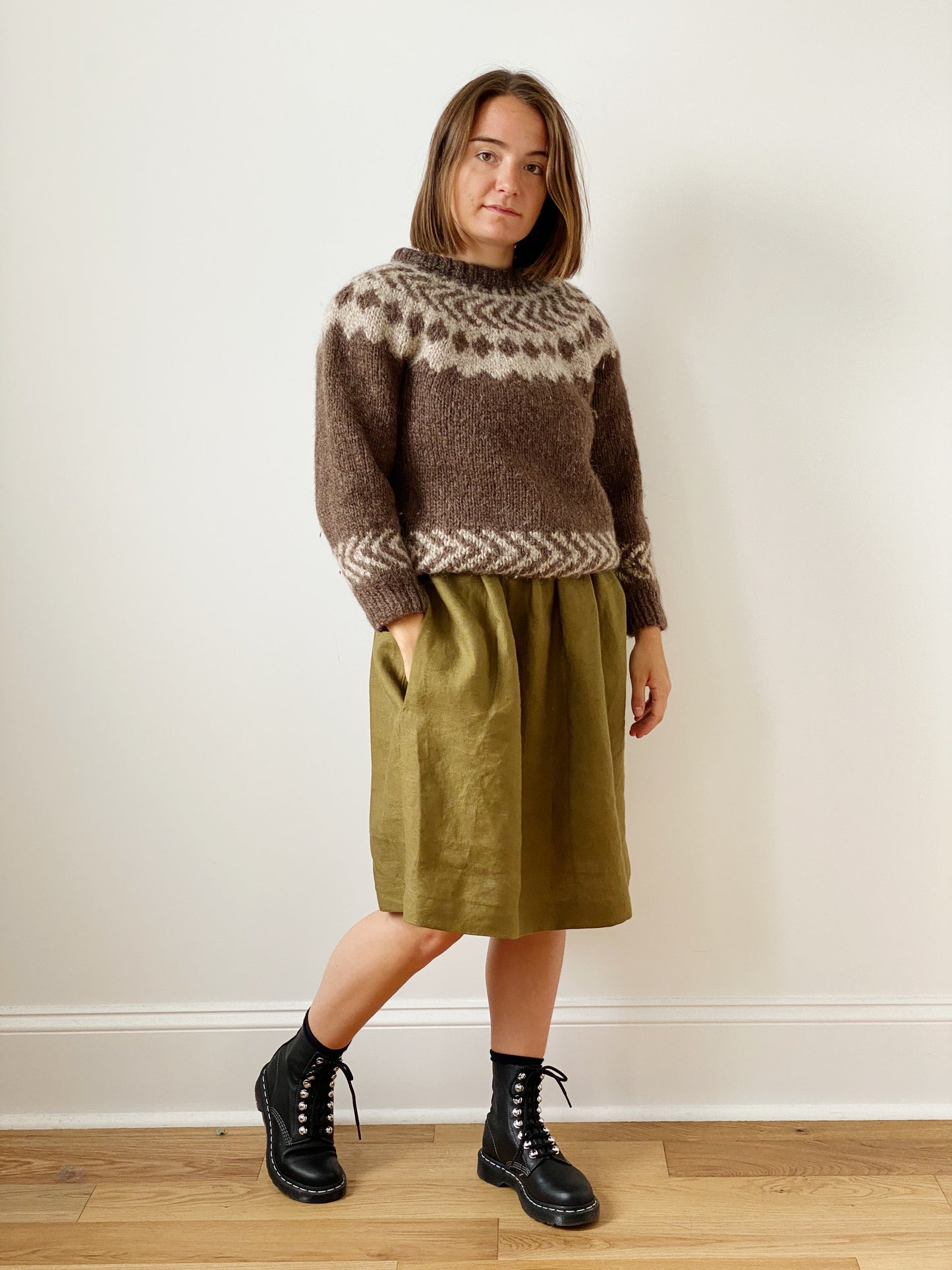 Hand knit sweater (xs)
